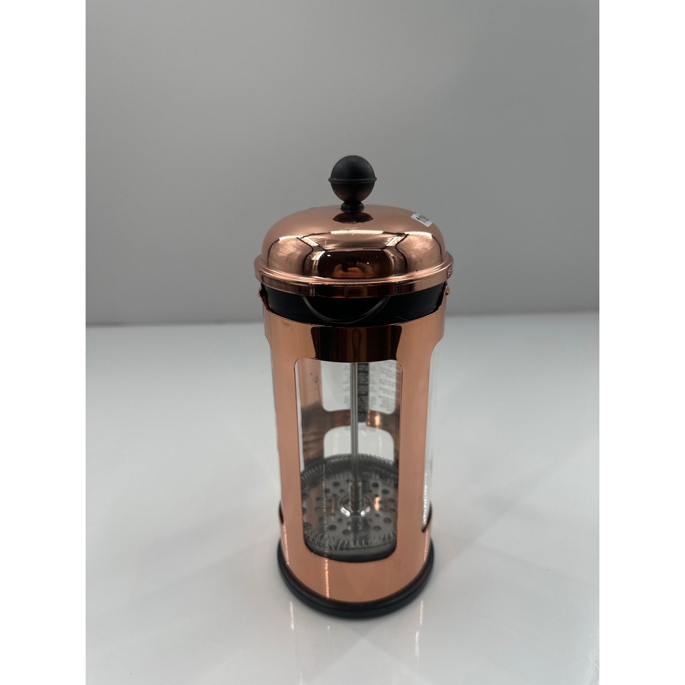 Bodum Chambord French Press Coffee Maker 12oz 3 Cup Copper Plated Glass Carafe